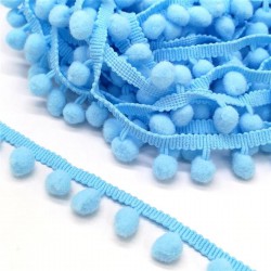 Açık Mavi Ponpon Şerit-PPS-1030 Açık Mavi Ponpon Şerit-PPS-1030