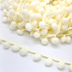 Açık Krem Ponpon Şerit-PPS-1034 Açık Krem Ponpon Şerit-PPS-1034