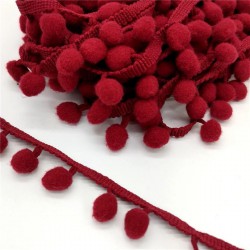 Bordo Ponpon Şerit-PPS-1036 Bordo Ponpon Şerit-PPS-1036
