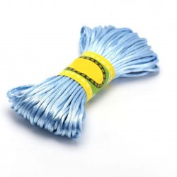 Bebe Mavi Saten İp 10 Metre-STIP-1000