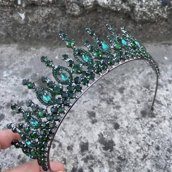 Abrienda Yeşil Gelin Kına Tacı Özel Gün Aksesuar Kadın Taç Saç Aksesuarı-ABRİENDA-1 Abrienda Yeşil Gelin Kına Tacı Özel Gün Aksesuar Kadın Taç Saç Aksesuarı-ABRİENDA-1