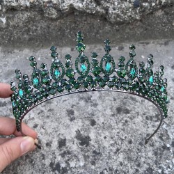 Abrienda Yeşil Gelin Kına Tacı Özel Gün Aksesuar Kadın Taç Saç Aksesuarı-ABRİENDA-1 Abrienda Yeşil Gelin Kına Tacı Özel Gün Aksesuar Kadın Taç Saç Aksesuarı-ABRİENDA-1