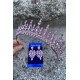 Abrienda Pembe Gelin Kına Tacı Özel Gün Aksesuar Kadın Taç Ve İnce Mekik Küpe Takımı-ABRİENDA-13 Abrienda Pembe Gelin Kına Tacı Özel Gün Aksesuar Kadın Taç Ve İnce Mekik Küpe Takımı-ABRİENDA-13