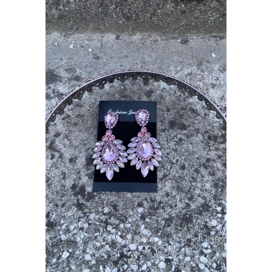 Abrienda Pembe Gelin Kına Tacı Özel Gün Aksesuar Kadın Taç Ve Geniş Mekik Küpe Takımı-ABRİENDA-14 Abrienda Pembe Gelin Kına Tacı Özel Gün Aksesuar Kadın Taç Ve Geniş Mekik Küpe Takımı-ABRİENDA-14