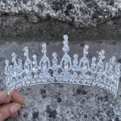 Abrienda Gümüş Gelin Kına Tacı Özel Gün Aksesuar Kadın Taç Saç Aksesuarı-ABRİENDA-3 Abrienda Gümüş Gelin Kına Tacı Özel Gün Aksesuar Kadın Taç Saç Aksesuarı-ABRİENDA-3