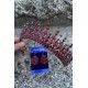Abrienda Bordo Gelin Kına Tacı Özel Gün Aksesuar Kadın Taç Ve Damla Mekik Küpe Takımı-ABRİENDA-31 Abrienda Bordo Gelin Kına Tacı Özel Gün Aksesuar Kadın Taç Ve Damla Mekik Küpe Takımı-ABRİENDA-31