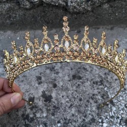 Abrienda Gold Gelin Kına Tacı Özel Gün Aksesuar Kadın Taç Saç Aksesuarı-ABRİENDA-7 Abrienda Gold Gelin Kına Tacı Özel Gün Aksesuar Kadın Taç Saç Aksesuarı-ABRİENDA-7