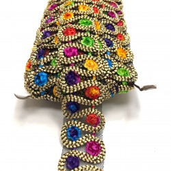 Antik Desenli Renkli Şerit 3-4 cm-AD-1005