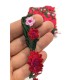 Çiçek Desenli Aplik Şerit 2 cm-AD-1007