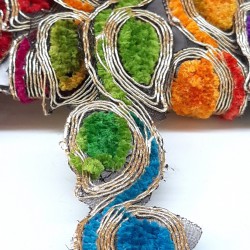 Şal Desenli Antik Şerit Güpür-AD-1010