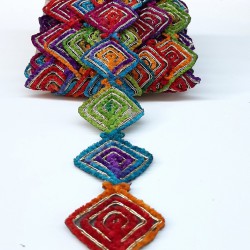 Kare Sarmal Antik Şerit Güpür-AD-1018