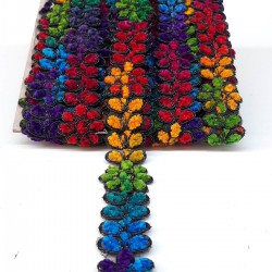 Düz Çiçek Desenli Antik Şerit Güpür-AD-1029