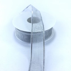 Gümüş Simli Kenarlı Kurdele-AGK-1012