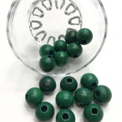 Koyu Yeşil Ahşap Boncuk-AHB-10