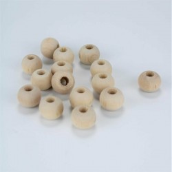 Ham Ahşap Boncuk 24 Mm 1 Paket 100 Gram-AHB-148