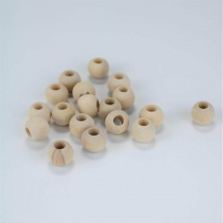 Ham Ahşap Boncuk 14 Mm 1 Paket 100 Gram-AHB-168