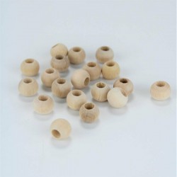 Ham Ahşap Boncuk 12 Mm 1 Paket 100 Gram-AHB-173