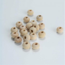 Ham Ahşap Boncuk 10 Mm 1 Paket 100 Gram-AHB-178