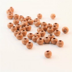 Fındık Rengi Ahşap Boncuk 8 Mm 1 Paket 100 Gram-AHB-180