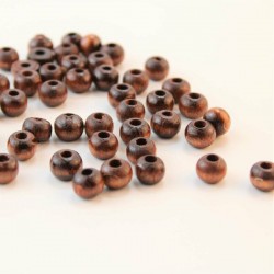 Kahverengi Ahşap Boncuk 8 Mm 1 Paket 100 Gram-AHB-181
