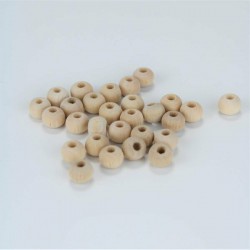 Ham Ahşap Boncuk 8 Mm 1 Paket 100 Gram-AHB-183