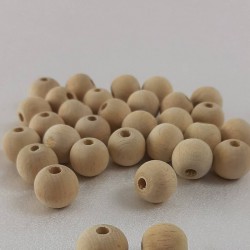 Doğal Renk Ahşap Boncuk 15 Mm-AHB-21