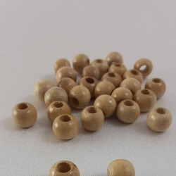 Vernikli Doğal Ahşap Boncuk 11 Mm-AHB-24