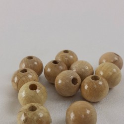 Vernikli Doğal Ahşap Boncuk 20 Mm-AHB-26