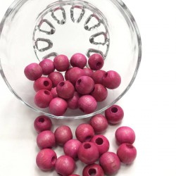 Koyu Pembe Ahşap Boncuk-AHB-3