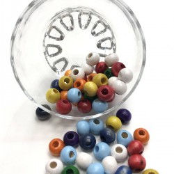 Karışık Renkli Ahşap Boncuk-AHB-4