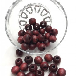 Bordo Ahşap Boncuk-AHB-5