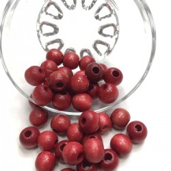 Kırmızı Ahşap Boncuk-AHB-7