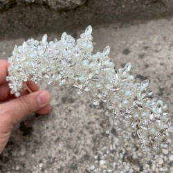 Aldonsa Gümüş Gelin Kına Tacı Özel Gün Aksesuar Kadın Taç Saç Aksesuarı-ALDONSA-1 Aldonsa Gümüş Gelin Kına Tacı Özel Gün Aksesuar Kadın Taç Saç Aksesuarı-ALDONSA-1