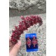 Aldonsa Bordo Gelin Kına Tacı Özel Gün Aksesuar Kadın Taç Ve İnce Mekik Küpe Takımı-ALDONSA-22 Aldonsa Bordo Gelin Kına Tacı Özel Gün Aksesuar Kadın Taç Ve İnce Mekik Küpe Takımı-ALDONSA-22