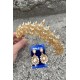 Aldonsa Gold Gelin Kına Tacı Özel Gün Aksesuar Kadın Taç Ve Geniş Mekik Küpe Takımı-ALDONSA-24 Aldonsa Gold Gelin Kına Tacı Özel Gün Aksesuar Kadın Taç Ve Geniş Mekik Küpe Takımı-ALDONSA-24