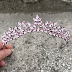 Alejandro Pembe Gelin Kına Tacı Özel Gün Aksesuar Kadın Taç Saç Aksesuarı-ALEJANDRO-1 Alejandro Pembe Gelin Kına Tacı Özel Gün Aksesuar Kadın Taç Saç Aksesuarı-ALEJANDRO-1