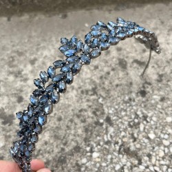 Alejandro Lacivert Gelin Kına Tacı Özel Gün Aksesuar Kadın Taç Saç Aksesuarı-ALEJANDRO-11 Alejandro Lacivert Gelin Kına Tacı Özel Gün Aksesuar Kadın Taç Saç Aksesuarı-ALEJANDRO-11