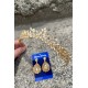 Alejandro Gold Gelin Kına Tacı Özel Gün Aksesuar Kadın Taç Ve Damla Mekik Küpe Takımı-ALEJANDRO-29 Alejandro Gold Gelin Kına Tacı Özel Gün Aksesuar Kadın Taç Ve Damla Mekik Küpe Takımı-ALEJANDRO-29