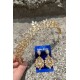 Alejandro Gold Gelin Kına Tacı Özel Gün Aksesuar Kadın Taç Ve Geniş Mekik Küpe Takımı-ALEJANDRO-31 Alejandro Gold Gelin Kına Tacı Özel Gün Aksesuar Kadın Taç Ve Geniş Mekik Küpe Takımı-ALEJANDRO-31
