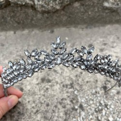 Alejandro Antrasit Gelin Kına Tacı Özel Gün Aksesuar Kadın Taç Saç Aksesuarı-ALEJANDRO-5 Alejandro Antrasit Gelin Kına Tacı Özel Gün Aksesuar Kadın Taç Saç Aksesuarı-ALEJANDRO-5