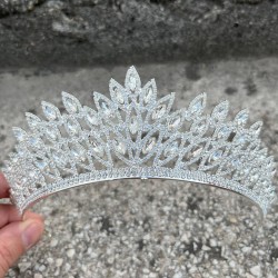 Alexa Gümüş Gelin Kına Tacı Özel Gün Aksesuar Kadın Taç Saç Aksesuarı-ALEXA-3 Alexa Gümüş Gelin Kına Tacı Özel Gün Aksesuar Kadın Taç Saç Aksesuarı-ALEXA-3