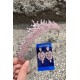 Alyce Pembe Gelin Kına Tacı Özel Gün Aksesuar Kadın Taç Ve İnce Mekik Küpe Takımı-ALYCE-23 Alyce Pembe Gelin Kına Tacı Özel Gün Aksesuar Kadın Taç Ve İnce Mekik Küpe Takımı-ALYCE-23