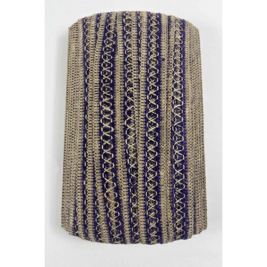 Mor Arlisse J&uuml;t Hasır Şerit Dekoratif Kenar S&uuml;s&uuml; 1 Metre Paketleme S&uuml;sleme-ARLISSE-106