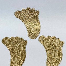 Ayak Desenli Ütü İle Yapışan Aplik-ARM-1042 Ayak Desenli Ütü İle Yapışan Aplik-ARM-1042