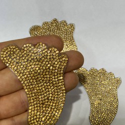 Ayak Desenli Ütü İle Yapışan Aplik-ARM-1042 Ayak Desenli Ütü İle Yapışan Aplik-ARM-1042