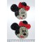 Kırmızı Siyah Mickey Mause Desenli Ütüyle Yapışan Aplik-ARM-1046