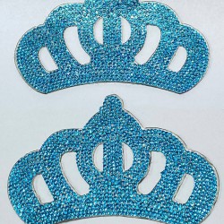 Mavi Taç Motifli Ütüyle Yapışan Aplik-ARM-1052 Mavi Taç Motifli Ütüyle Yapışan Aplik-ARM-1052