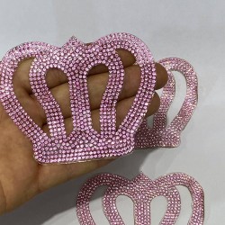 Pembe Taç Motifli Ütü İle Yapışan Aplik-ARM-1059 Pembe Taç Motifli Ütü İle Yapışan Aplik-ARM-1059