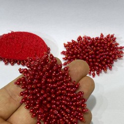 Kırmızı İnci Boncuk İşlemeli Aplik-ARM-1062 Kırmızı İnci Boncuk İşlemeli Aplik-ARM-1062