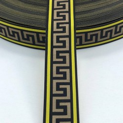 Zigzag Desenli Haki Süsleme Şerit-AYD-1010